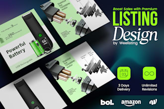 design premium amazon listing images