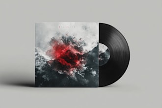 design stunning album single cover art design