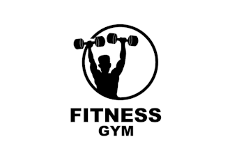 create gym, fitness, health, sports and clothing brand logo