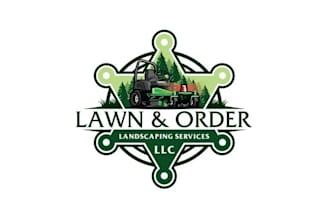 make awesome lawn care and landscaping logo