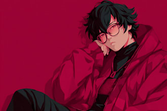 make a gorgeous anime character for you
