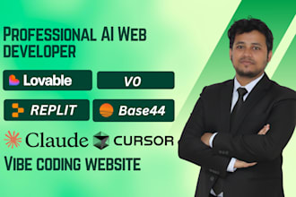 develop your vibe coding ai website using v0 cursor replit lovable claude
