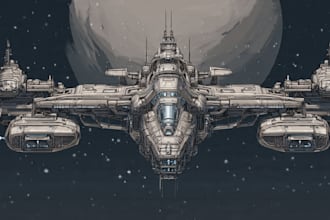 design a sci fi spaceship