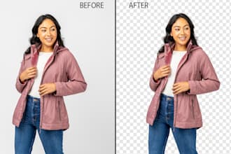 product photo editing, background remove, image retouching, and realistic shadow