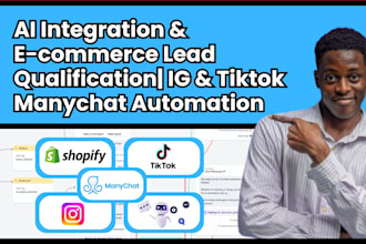 setup ig tiktok manychat automation ai integration ecommerce lead qualification