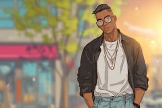 do semi realistic character design