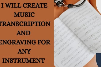 create a piano sheet music or lead sheets from your audio