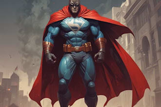 create amazing custom super hero portrait