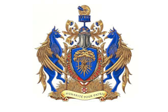 a premium bishop seal, heraldic crest, and custom coat of arms