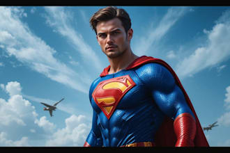 create transform yourself in amazing super hero