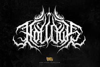 design a brutal death metal logo