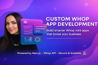 custom whop mini app whop web app for your membership store