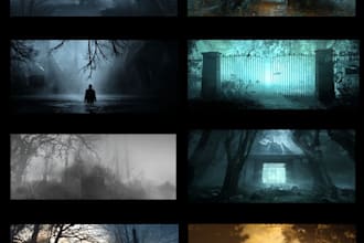 draw eye catching horror game thumbnails for youtube