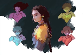 draw line art and sketch illustration in digital art