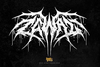 design a brutal death metal logo