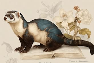 illustrations of animals scientific or wildlife