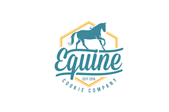 create professional animal logo for horse cookie company