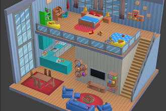 create optimized 3d game assets and environments for unity