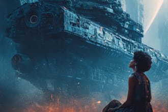 draw fantasy, sci fi, horror, and dystopian book cover art