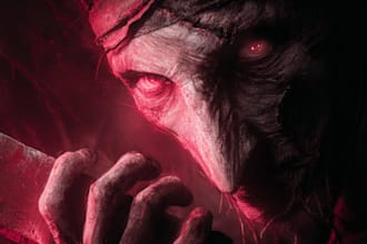 do highly detailed horror gaming youtube thumbnail