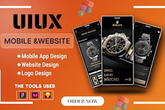 design mobile app UI UX in figma, wireframe, prototype and app design