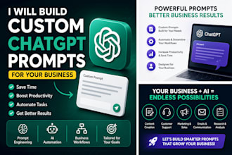 build custom chatgpt prompts for your business