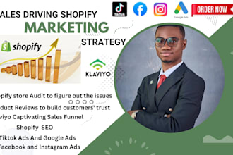 do shopify marketing shopify promotion SEO tiktok ads fb ads and ecommerce sales