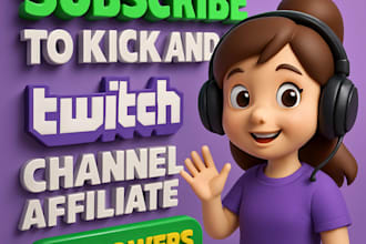 do kick and twitch channel promotion twitch channel affiliate followers