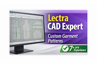 make professional garment patterns using  lectra cad