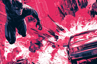 draw superhero action comic