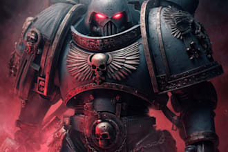 make epic high quality warhammer 40k character