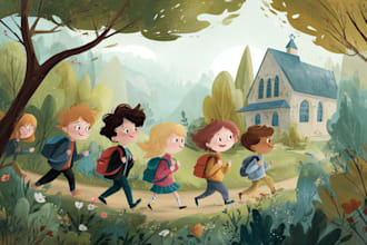 draw an illustration for a childrens book