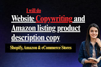 do copywriting for websites and amazon listing product description