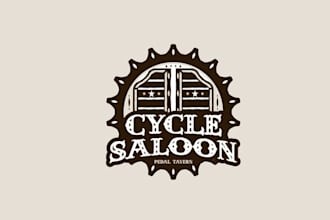 design a western particular logo for cycle saloon