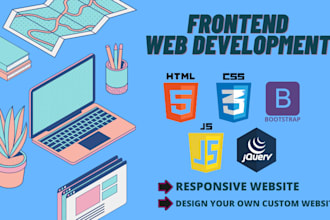 custom website development business website  front end development