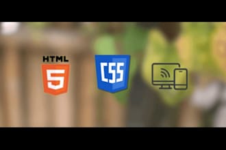 design clean HTML and CSS web pages with a modern layout