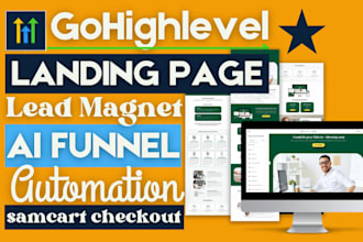 build ai CRM gohighlevel sales funnel leads magnet landing page automation