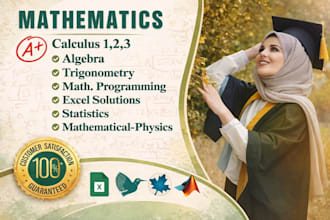 assist with professional excel projects, mathematics, and statistics