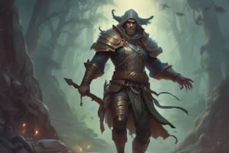 make a character sheet with a unique art style