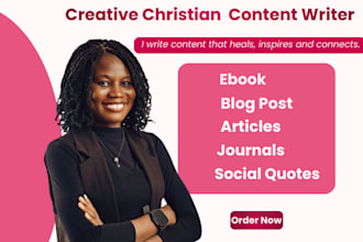 write authentic christian ebooks, articles, and blog posts