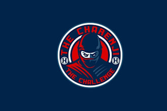 design a professional logo for a ninja obstacle course race