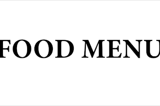 design an amazing restaurant menu, food menu, or drink menu
