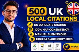 create best 500 UK local citations