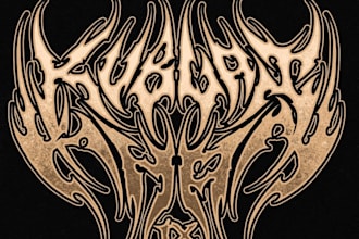draw a metal band logo