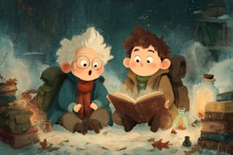 draw childrens book illustration with my style