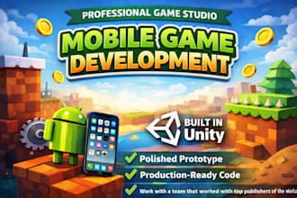 create and prototype a mobile game in unity