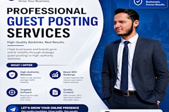 provide high da guest posts SEO backlink guest posts service