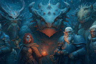 illustrate fantasy art creatures and characters