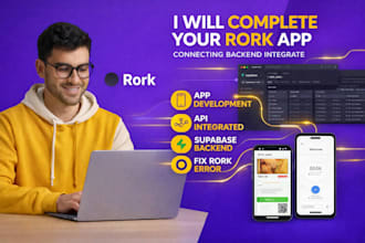 complete your rork app, connecting backend integrate