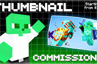 create high quality minecraft thumbnails